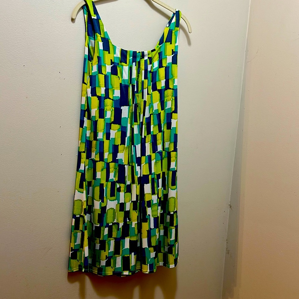 Glamour Multicolor Geometric Dress